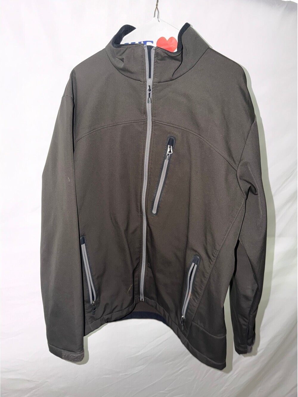 Columbia Men's Softshell Jacket Size Large Gray Outdoor Sportswear